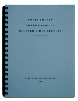 Swain County, North Carolina, Delayed Birth Records