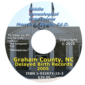 Graham County, North Carolina, Delayed Birth Records